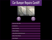 Tablet Screenshot of carbumperrepairscardiff.co.uk